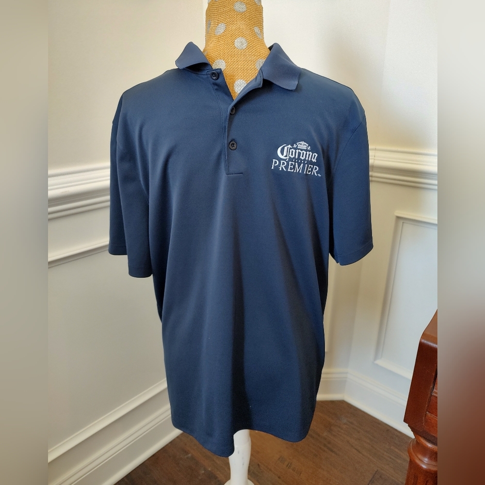 Men's Corona Nike Polo Shirt With Embroidered Corona Premium Logo - Size Large